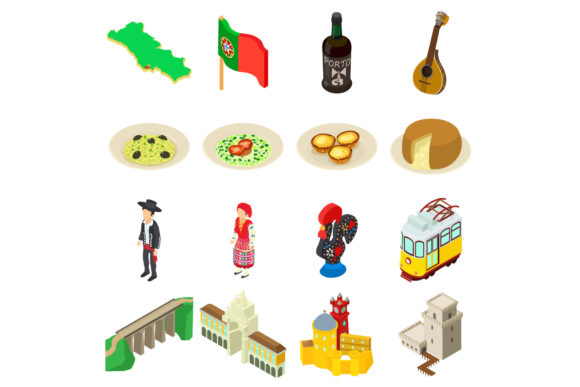Download Portugal Travel Icons Set - Premium Resources
