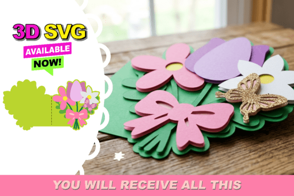 Download Mother's Day Card 3D SVG - Premium Resources