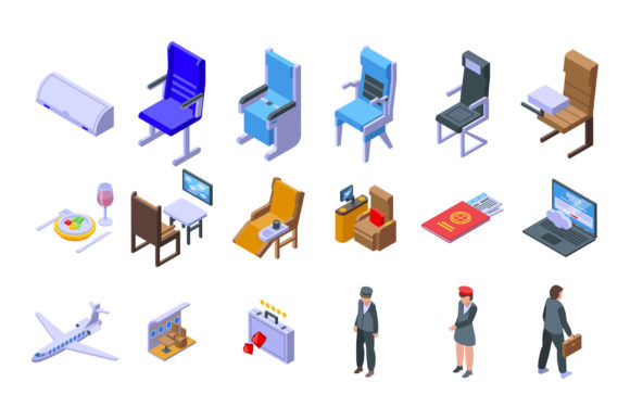 Download First Class Travel Icons Set - Premium Resources
